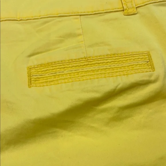 Maurices Yellow Bermuda Shorts Vibrant Cotton Blend - Picture 7 of 7